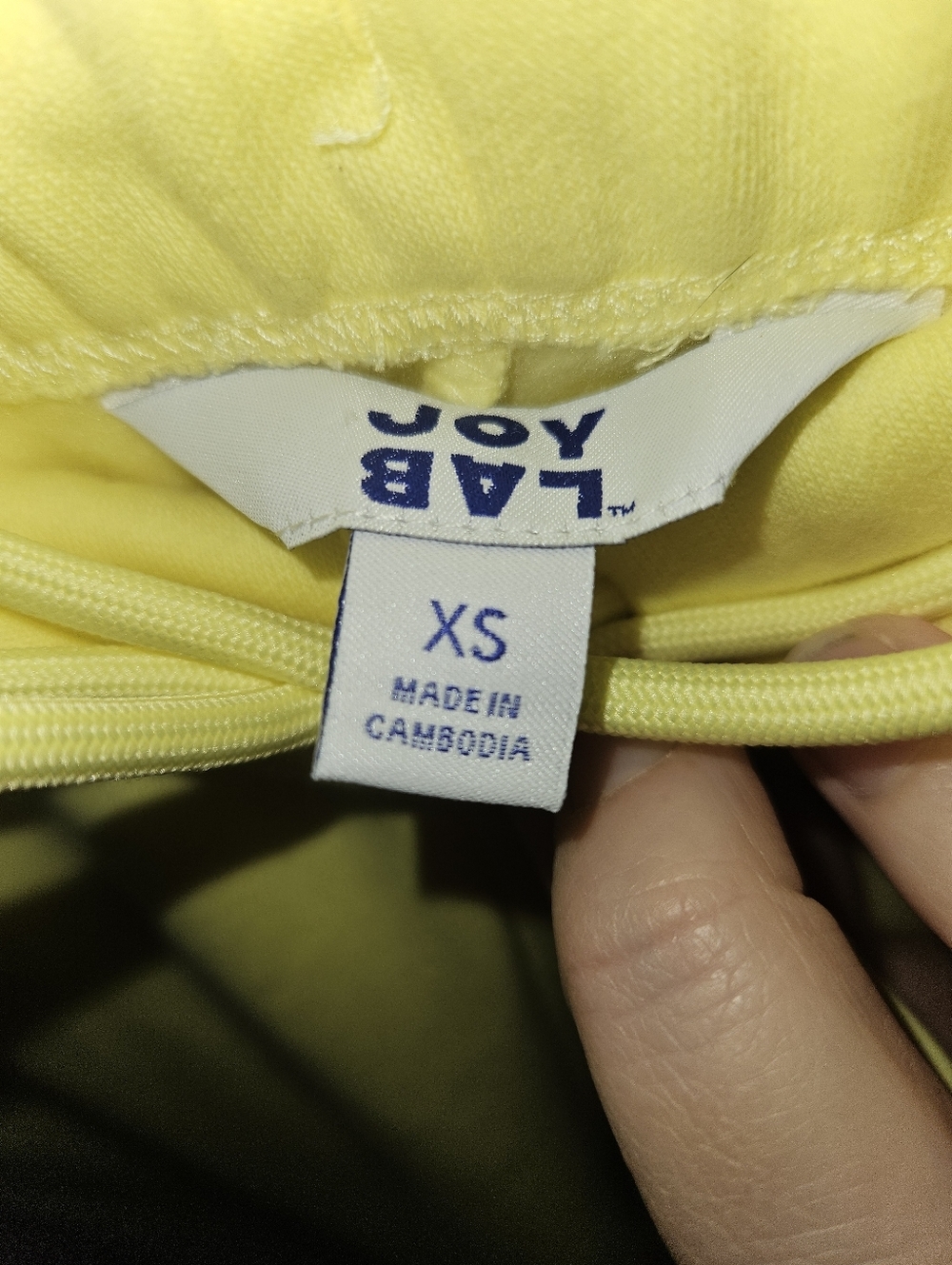 Joy Lab Womans Regular Length Yellow Sweat Pants Size Xs - Picture 7 of 11